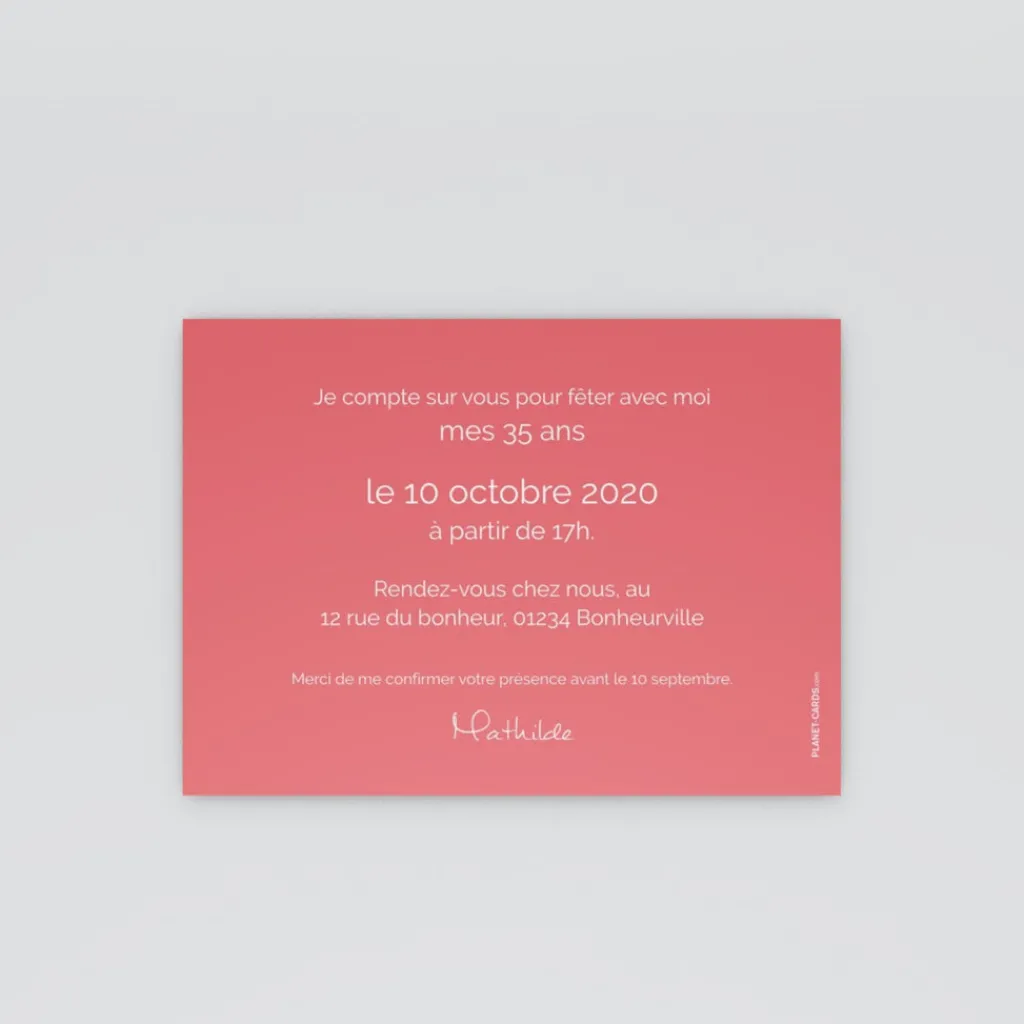Carte Invitation Anniversaire Adulte Moderne | Carte Invitation Anniversaire Adulte Originale^Planet cards Cassette audio
