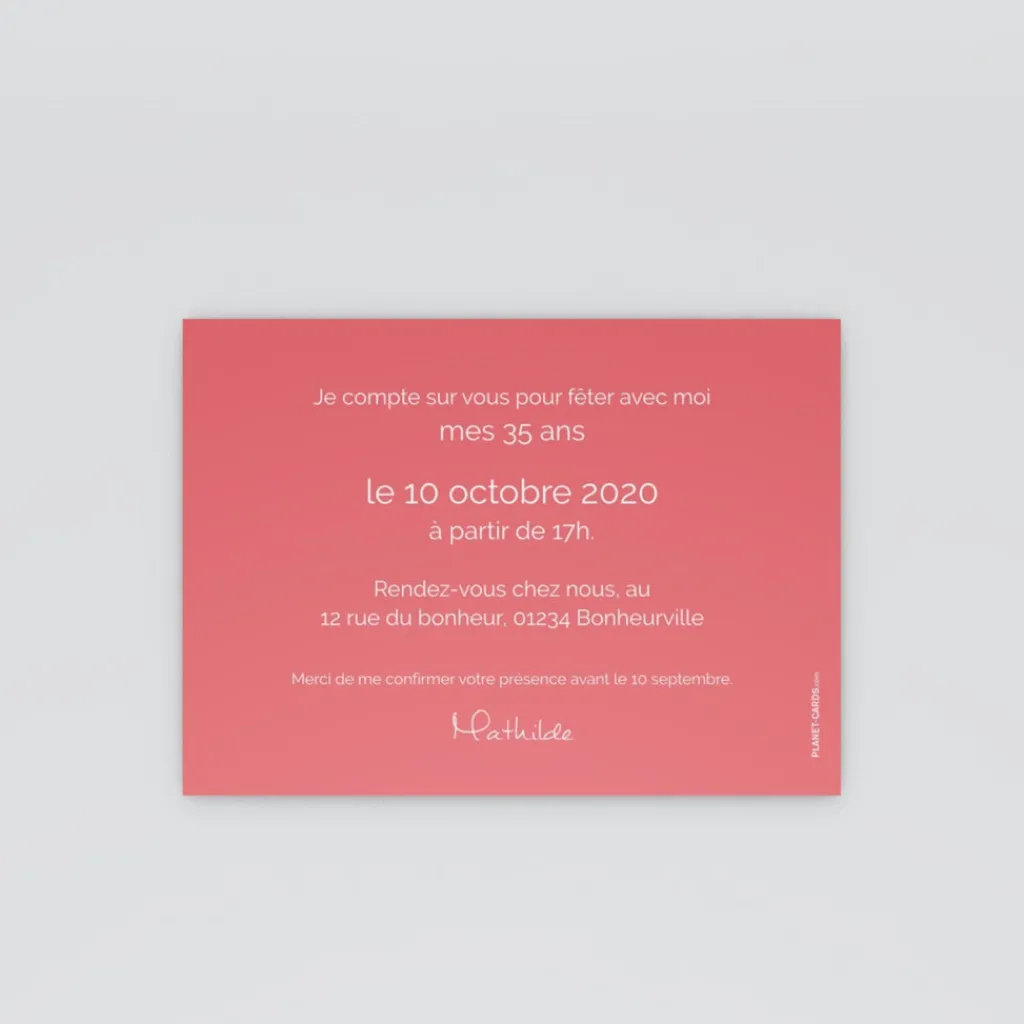 Carte Invitation Anniversaire Adulte Moderne | Carte Invitation Anniversaire Adulte Originale^Planet cards Cassette audio