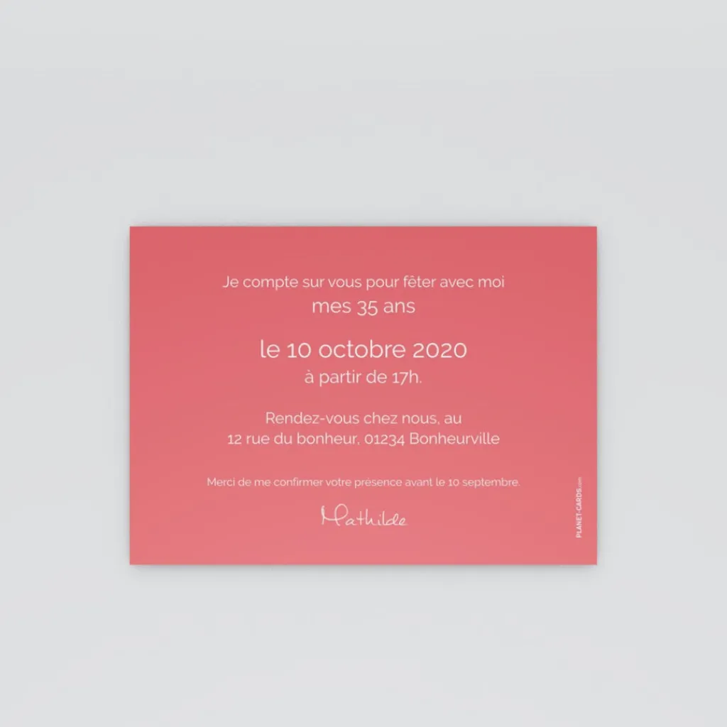 Carte Invitation Anniversaire Adulte Moderne | Carte Invitation Anniversaire Adulte Originale^Planet cards Cassette audio