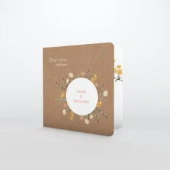 Faire-part Mariage Champêtre^Planet cards Cercle floral
