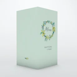 Menu Baptême^Planet cards C'est le Printemps