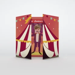 Carte Invitation Anniversaire Enfant Animaux^Planet cards Chapiteau