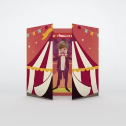 Carte Invitation Anniversaire Enfant Animaux^Planet cards Chapiteau