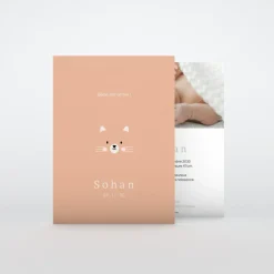 Faire-part Naissance Animaux | Faire-part Naissance Garçon^Planet cards Chat Minimaliste
