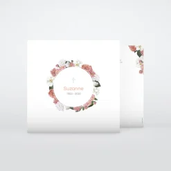Carte Remerciement Décès^Planet cards Chrétien Couronne de Fleurs