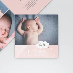 Faire-part Naissance Garçon^Planet cards Chut je rêve