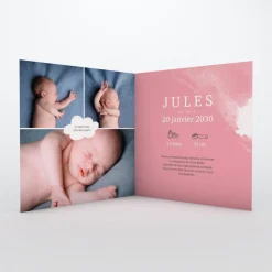 Faire-part Naissance Garçon^Planet cards Chut je rêve