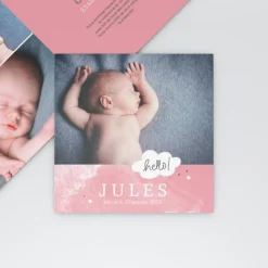 Faire-part Naissance Garçon^Planet cards Chut je rêve