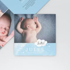 Faire-part Naissance Garçon^Planet cards Chut je rêve