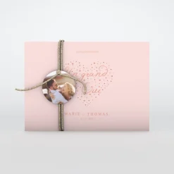 Gamme Complète^Planet cards Coeur ChicPaysage Portefeuille + Ficelle 15,1 x 10,8 cm / Pink coral