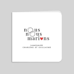 Créations En Collaboration | Faire-part Mariage Chic^Planet cards Coeur et Alliances