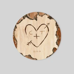 Faire-part Mariage Original | Faire-part Mariage Champêtre^Planet cards Coeur gravé sur Bois