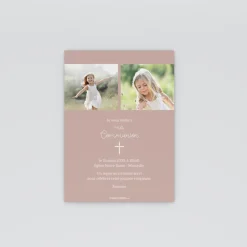 Faire-part Communion^Planet cards Colombe Blanche