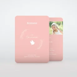 Faire-part Communion^Planet cards Colombe Blanche