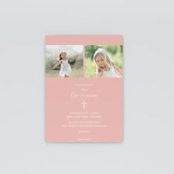 Faire-part Communion^Planet cards Colombe Blanche