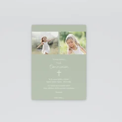 Faire-part Communion^Planet cards Colombe Blanche