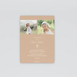 Faire-part Communion^Planet cards Colombe Blanche