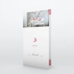 Menu Baptême^Planet cards Colombe paix