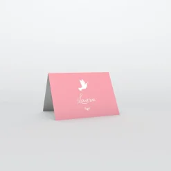 Marque-place Baptême^Planet cards Colombe paix