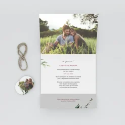 Faire-part Mariage Champêtre^Planet cards Composition d'Eucalyptus