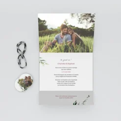 Faire-part Mariage Champêtre^Planet cards Composition d'Eucalyptus