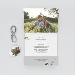 Faire-part Mariage Champêtre^Planet cards Composition d'Eucalyptus