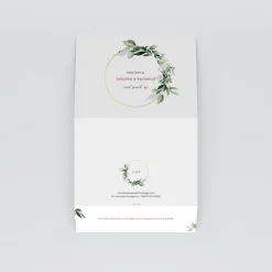 Faire-part Mariage Champêtre^Planet cards Composition d'Eucalyptus