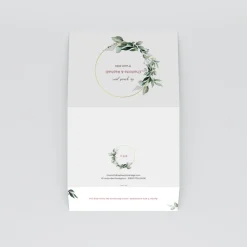 Faire-part Mariage Champêtre^Planet cards Composition d'Eucalyptus