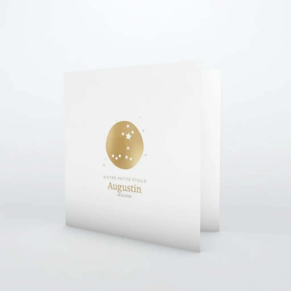 Faire-part Naissance Fille | Faire-part Naissance Garçon^Planet cards Constellation Poisson