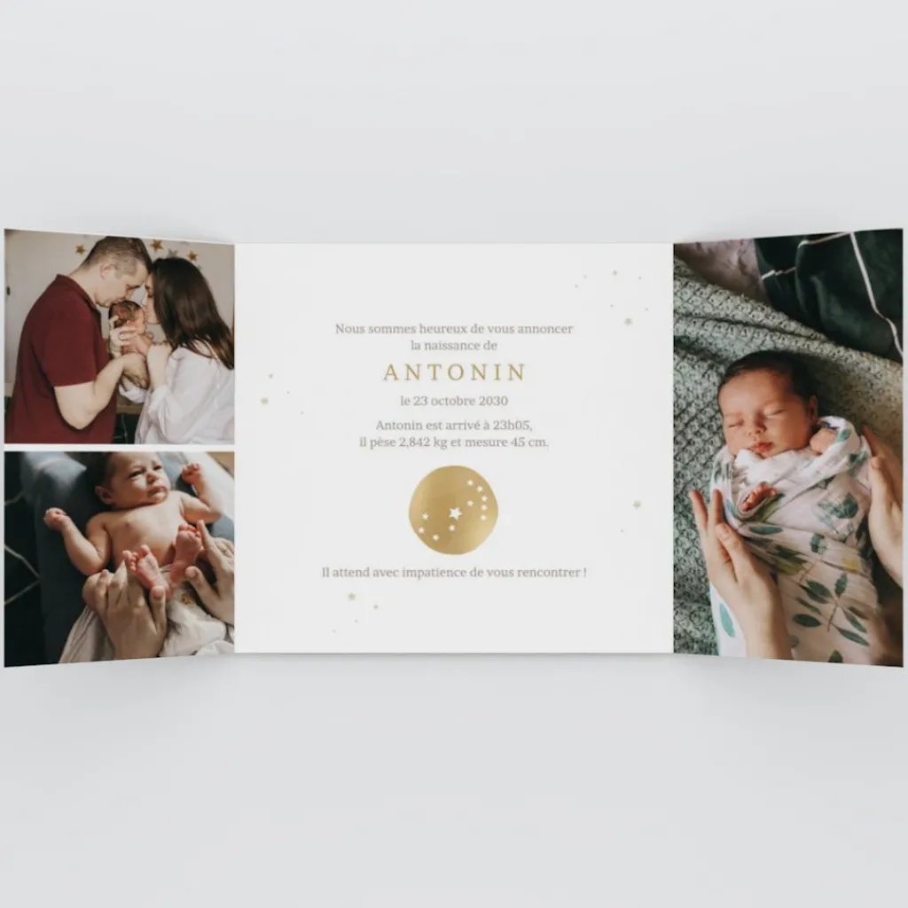 Faire-part Naissance Fille | Faire-part Naissance Garçon^Planet cards Constellation Scorpion