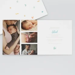 Faire-part Naissance Animaux^Planet cards Coquillages Et Étoiles De Mer