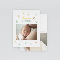 Faire-part Naissance Animaux^Planet cards Coquillages Et Étoiles De Mer