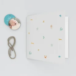 Faire-part Naissance Animaux^Planet cards Coquillages Et Étoiles De Mer