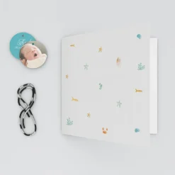 Faire-part Naissance Animaux^Planet cards Coquillages Et Étoiles De Mer