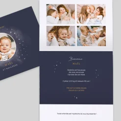 Faire-part Naissance Garçon^Planet cards Cosmos
