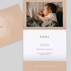 Faire-part Naissance Original | Faire-part Naissance Fille^Planet cards Cosmos Fille