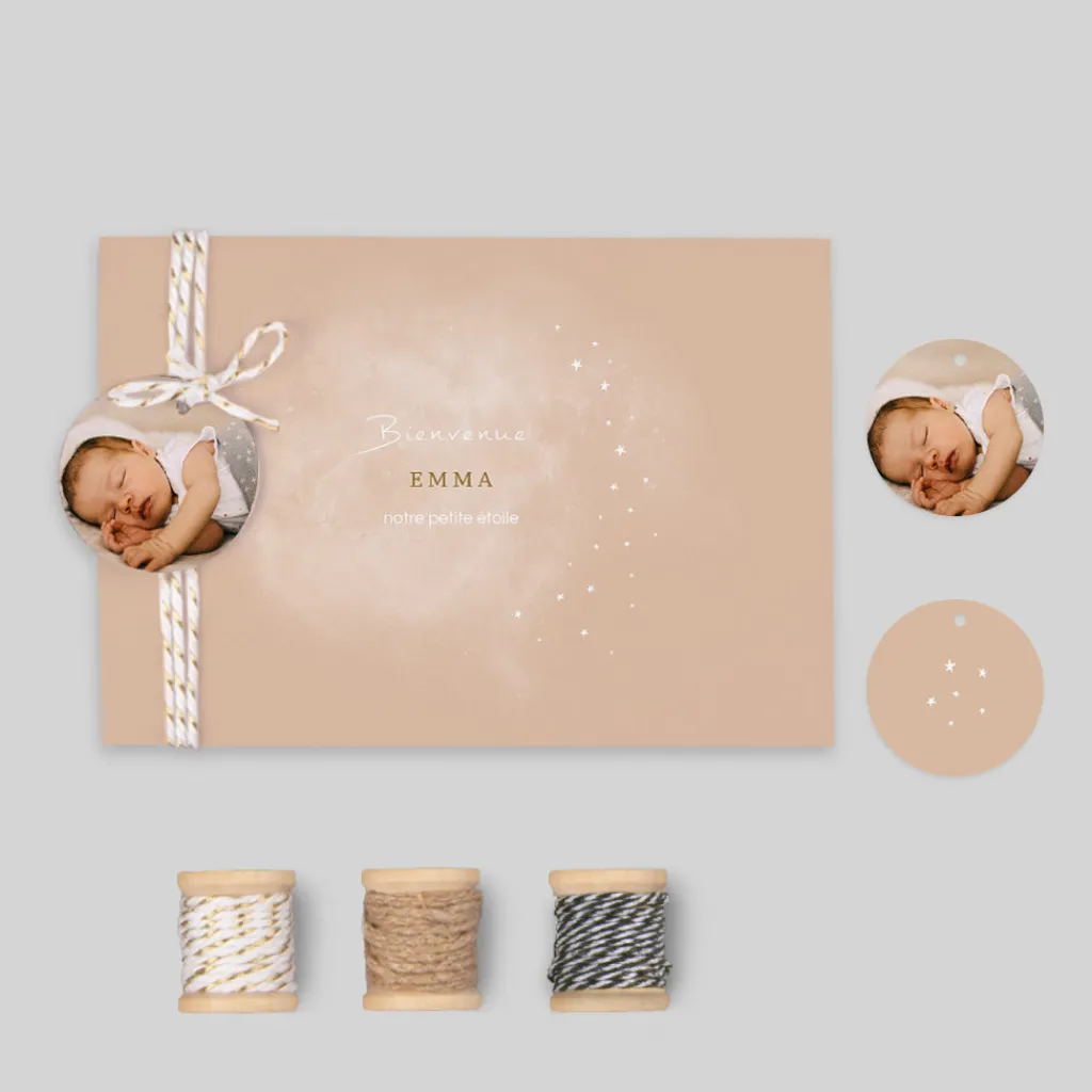 Faire-part Naissance Original | Faire-part Naissance Fille^Planet cards Cosmos Fille