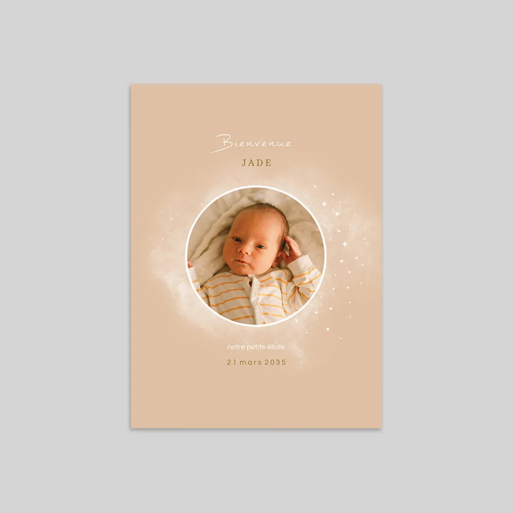 Faire-part Naissance Original | Faire-part Naissance Fille^Planet cards Cosmos Fille