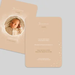 Faire-part Naissance Original | Faire-part Naissance Fille^Planet cards Cosmos Fille