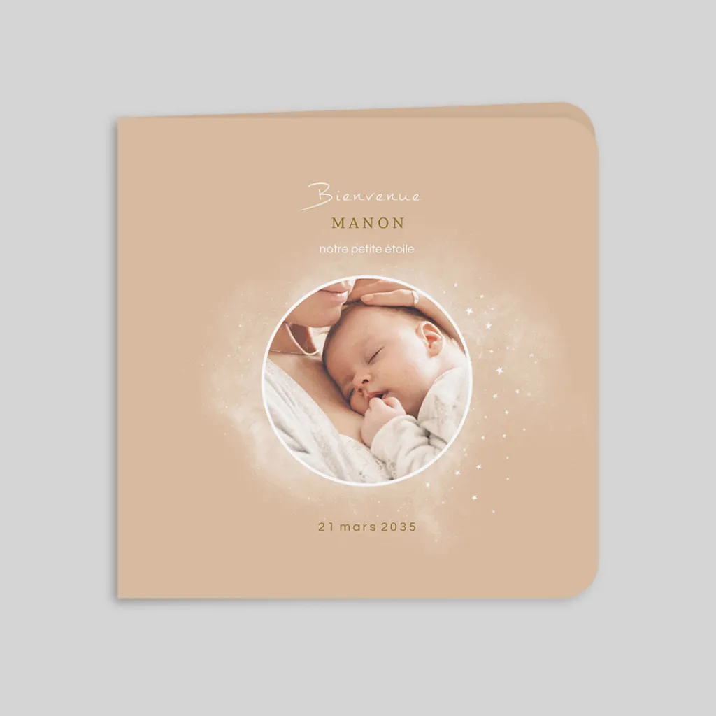 Faire-part Naissance Original | Faire-part Naissance Fille^Planet cards Cosmos Fille