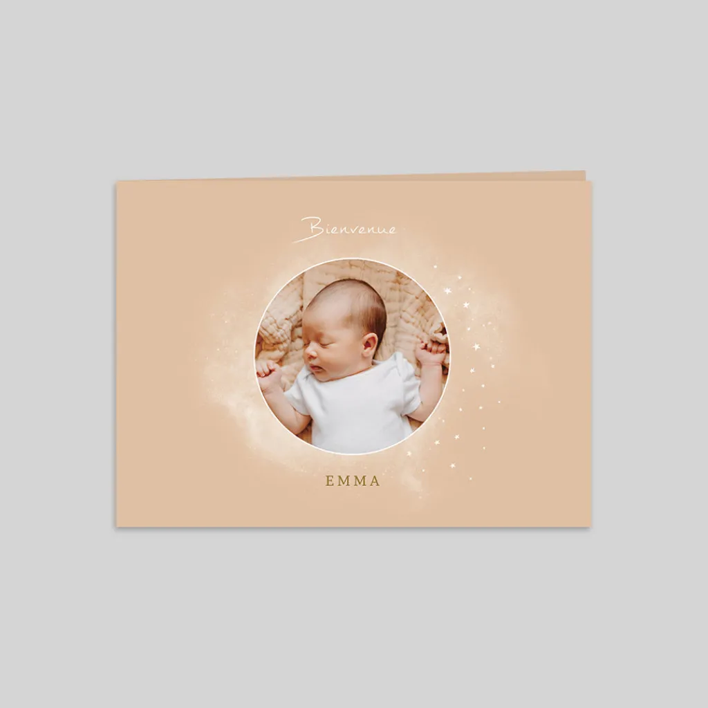 Faire-part Naissance Original | Faire-part Naissance Fille^Planet cards Cosmos Fille