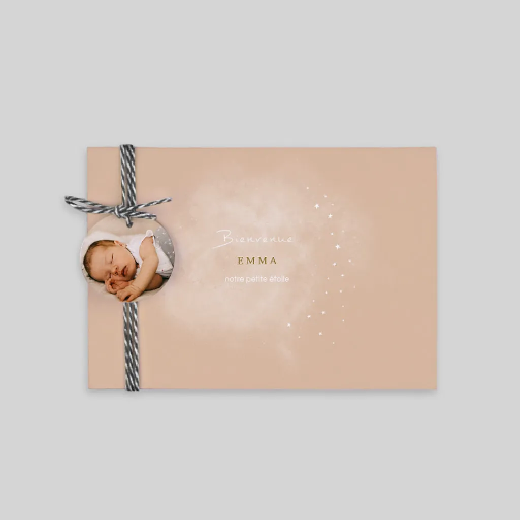 Faire-part Naissance Original | Faire-part Naissance Fille^Planet cards Cosmos Fille