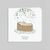 Créations En Collaboration | Faire-part Naissance Fille^Planet cards Couffin et Petites Feuilles