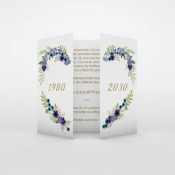 Carte Invitation Noces D'or | Carte Invitation Noces D'or^Planet cards Couronne De Coeur