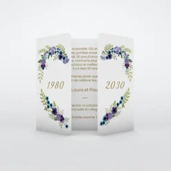 Carte Invitation Noces D'or | Carte Invitation Noces D'or^Planet cards Couronne De Coeur