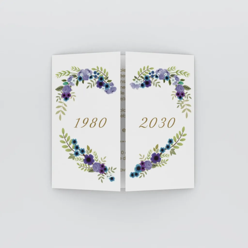 Carte Invitation Noces D'or | Carte Invitation Noces D'or^Planet cards Couronne De Coeur