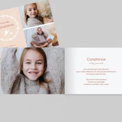 Carte Remerciement Communion^Planet cards Couronne de Colombes Fille