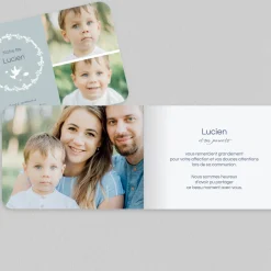 Carte Remerciement Communion^Planet cards Couronne de Colombes Garçon
