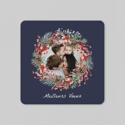 Carte De Noël Photo | Carte De Vœux Nature^Planet cards Couronne de l'avent