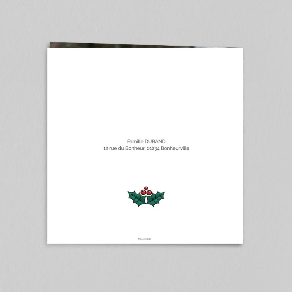 Carte De Vœux Famille | Carte De Vœux Nature^Planet cards Couronne De Pins